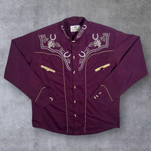Load image into Gallery viewer, Vintage Caballo De Oro Embroidered Mexican Cowboy Western Toggle Long Sleeve Shirt
