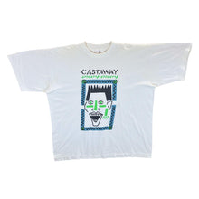 Load image into Gallery viewer, Vintage 90&#39;s Castaway Wine Promo Graphic Single Stitch White T-Shirt
