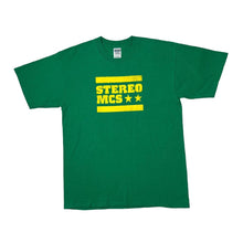 Load image into Gallery viewer, Early 00’s STEREO MCS Graphic Spellout Hip Hop Dance House Music Band T-Shirt
