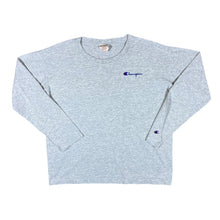 Load image into Gallery viewer, CHAMPION Classic Embroidered Mini Logo Grey Long Sleeve T-Shirt
