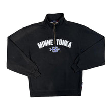 Load image into Gallery viewer, Sport Tek MINNE TONKA &quot;Campbell&quot; Embroidered College Spellout 1/4 Zip Pullover Sweatshirt
