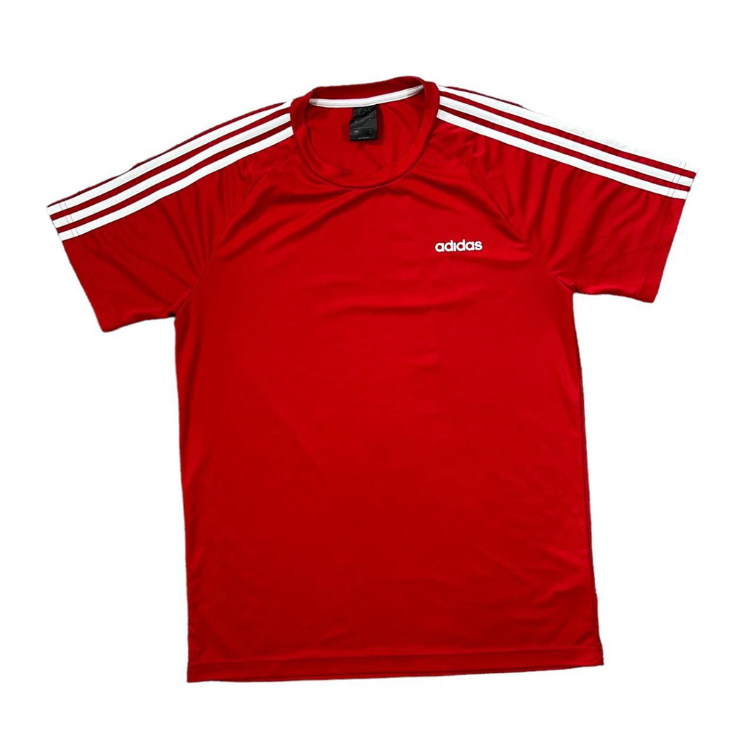 ADIDAS Classic Three Stripe Mini Spellout Polyester Short Sleeve T-Shirt