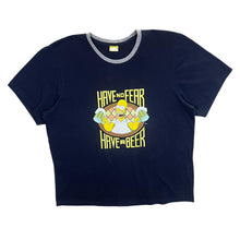 Load image into Gallery viewer, The Simpsons (2009) &quot;Have No Fear Have A Beer&quot; Homer TV Show Graphic Ringer T-Shirt
