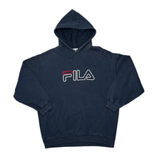 Load image into Gallery viewer, Vintage FILA Classic Embroidered Big Logo Spellout Pullover Hoodie
