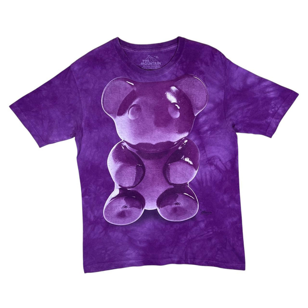 THE MOUNTAIN Gummy Bear Graphic Purple Tie Dye T-Shirt