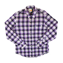 Load image into Gallery viewer, Boss Orange Hugo Boss Purple White Plaid Check Long Sleeve Cotton Shirt
