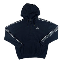 Load image into Gallery viewer, KAPPA Embroidered Mini Logo Tape Sleeve 1/4 Zip Pullover Fleece Hoodie

