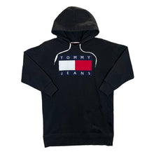 Load image into Gallery viewer, TOMMY JEANS Tommy Hilfiger Embroidered Big Logo Spellout Longline Hoodie

