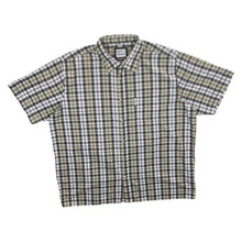 Load image into Gallery viewer, Rydale &quot;New Harvester&quot; Brown Beige White Country Check Short Sleeve Cotton Blend Shirt
