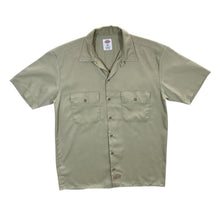 Load image into Gallery viewer, Dickies Made In Honduras Classic Brown Beige Skater Mechanic Work Button Shirt
