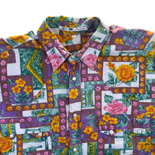 Load image into Gallery viewer, Vintage 90's EK Floral Patterned Viscose Cotton Cowboy Western Long Sleeve Shirt
