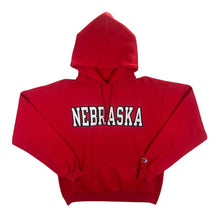 Load image into Gallery viewer, Champion &quot;Nebraska&quot; College Embroidered Spellout Red Pullover Hoodie

