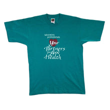 Load image into Gallery viewer, Vintage 90's LABORATORY PROFESSIONALS Souvenir Graphic Teal Single Stitch T-Shirt

