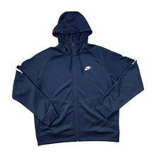Load image into Gallery viewer, NIKE Classic Basic Mini Logo Polyester Zip Hooded Track Top
