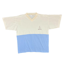 Load image into Gallery viewer, Vintage 90's MADEIRA Portugal Embroidered Souvenir Colour Block V-Neck T-Shirt
