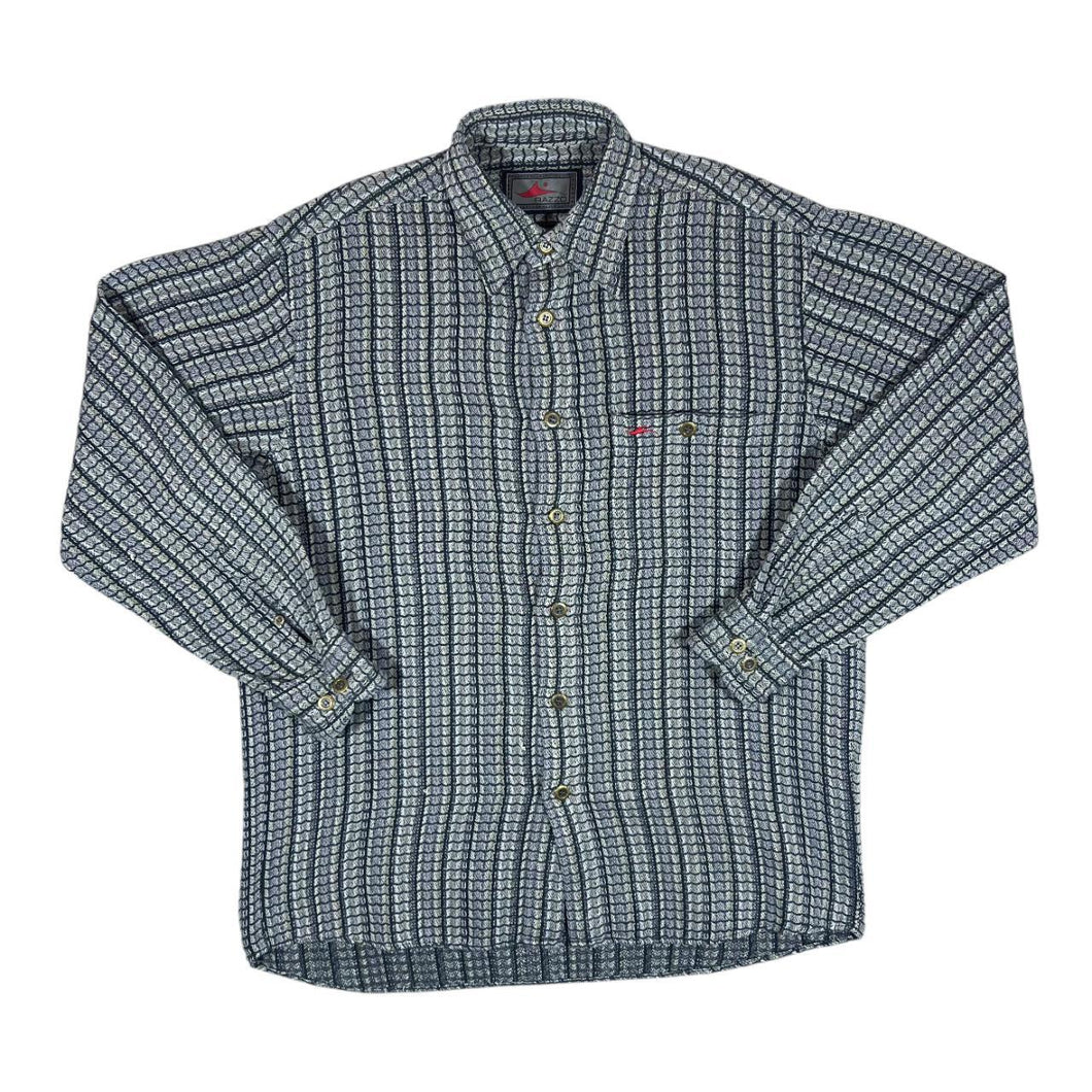 Vintage 90's RAZZO Patterned Long Sleeve Flannel Shirt