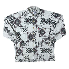 Load image into Gallery viewer, Vintage 90&#39;s JFH Crazy Abstract Patterned Long Sleeve Flannel Shirt
