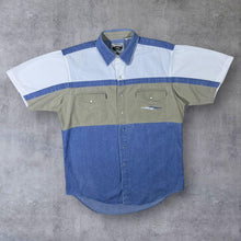 Load image into Gallery viewer, Vintage Cumberland Outfitters Western Colour Block Cotton Popper Short Sleeve Shirt
