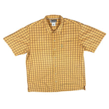 Load image into Gallery viewer, COLUMBIA XCO Orange Grey Check Cotton Short Sleeve Shirt
