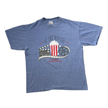Load image into Gallery viewer, Vintage 90&#39;s Oneita AT THE MOVIES Cinema Souvenir Graphic Single Stitch T-Shirt

