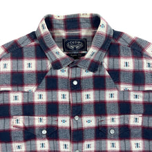 Load image into Gallery viewer, Celio &quot;Regular Fit&quot; Patterned Plaid Check Western Style Popper Long Sleeve Shirt
