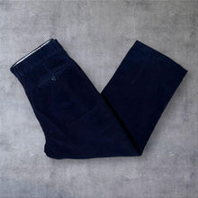 Load image into Gallery viewer, Mountain Pass Navy Blue Corduroy Cord Straight Leg Trousers Jeans
