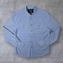 Load image into Gallery viewer, Musto Classic Blue Striped Cotton Long Sleeve Shirt
