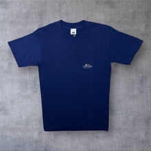 Load image into Gallery viewer, Vintage 90’s Fruit Of The Loom Mini Logo Cotton Single Stitch Navy Blue T-Shirt
