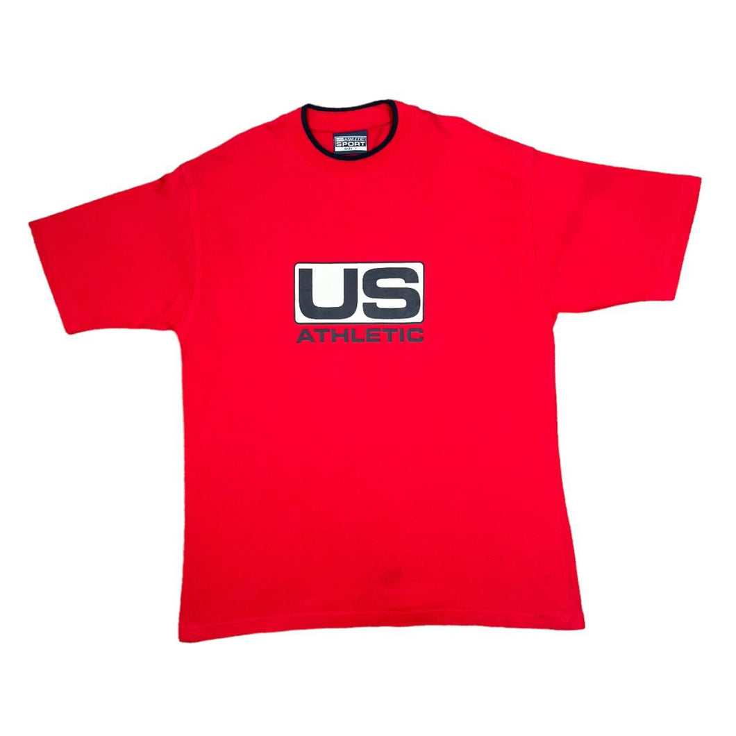 Early 00's US ATHLETIC Classic Big Logo Spellout Graphic T-Shirt
