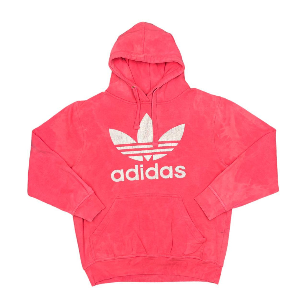 ADIDAS Classic Big Logo Spellout Graphic Subtle Tie Dye Pullover Hoodie