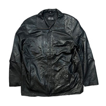 Load image into Gallery viewer, Vintage 90&#39;s EX EX Classic Black Genuine Real Leather Zip Jacket
