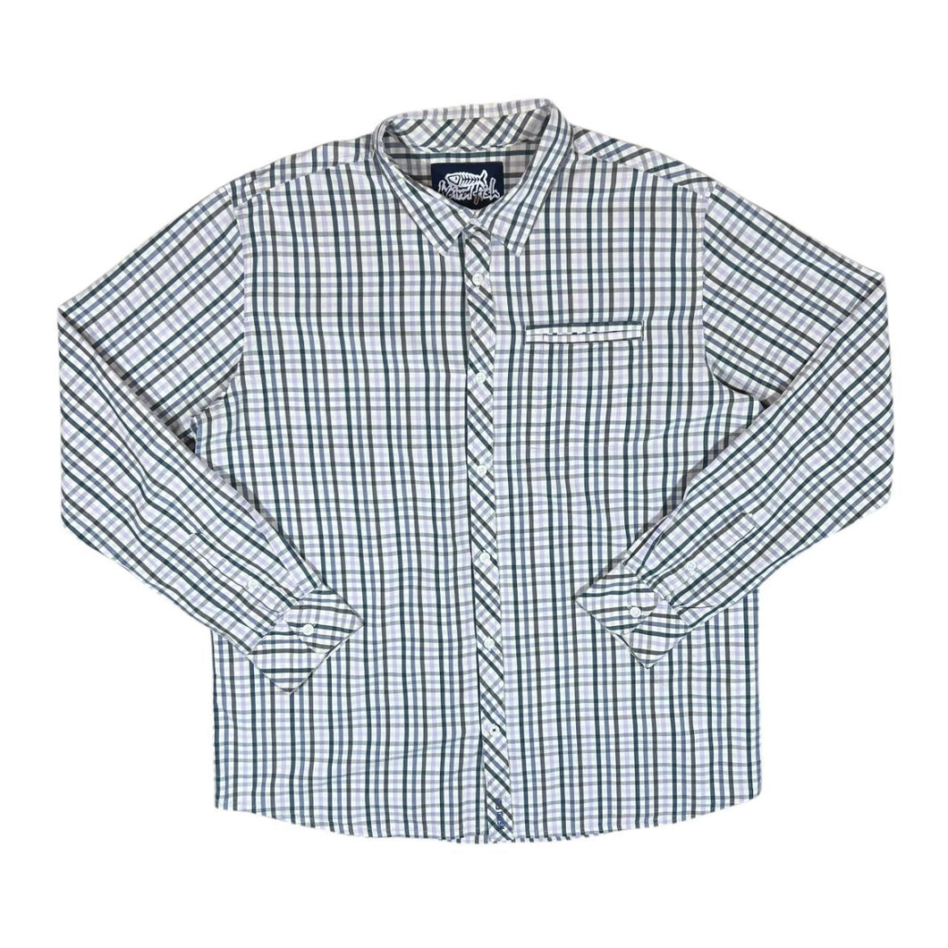 WEIRD FISH Classic Multi Plaid Check Long Sleeve Cotton Shirt