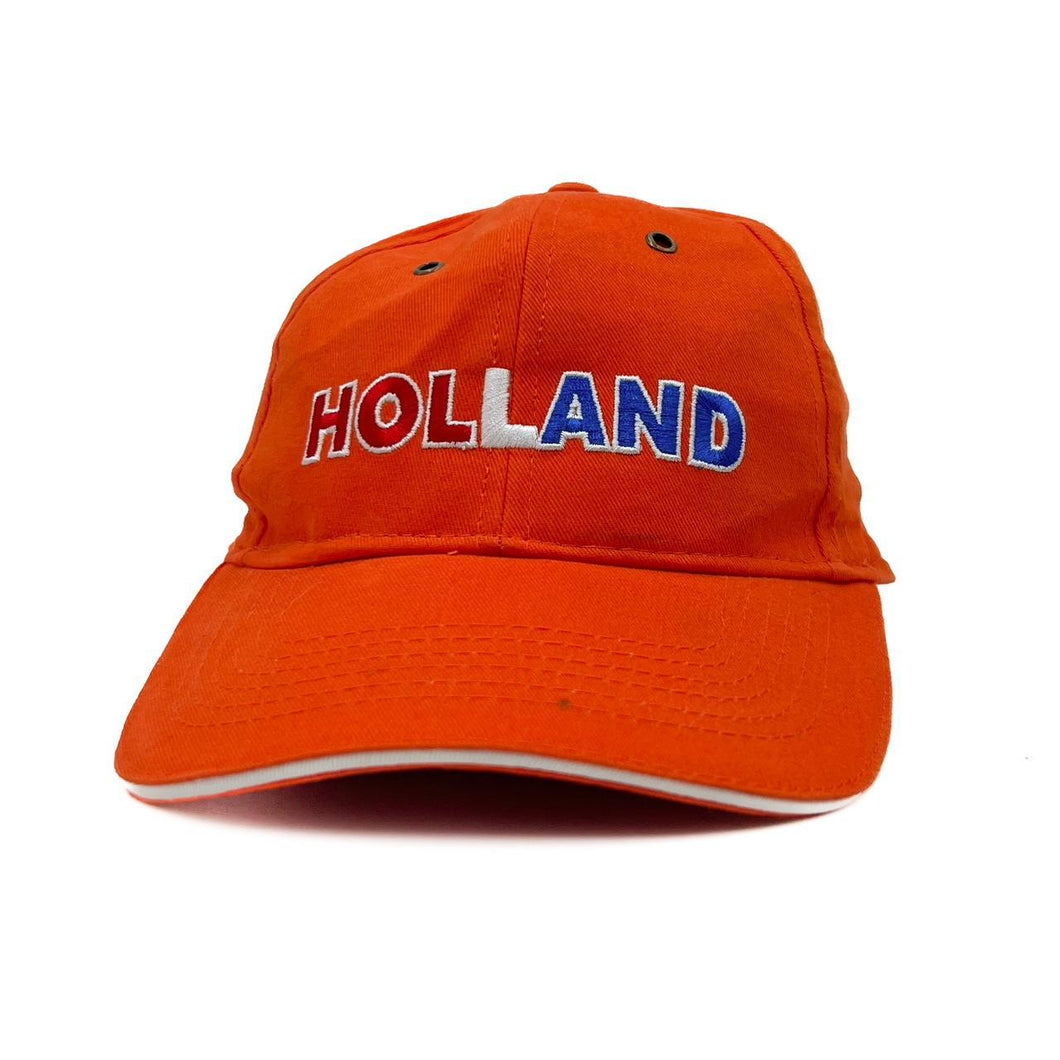 Early 00’s HOLLAND Netherlands Embroidered Souvenir Spellout Baseball Cap