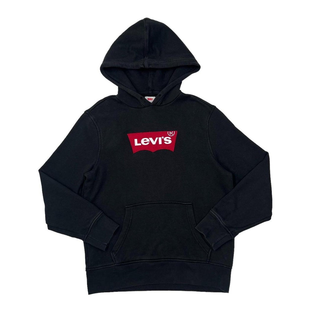 LEVI’S Red Tab Classic Embroidered Big Patch Logo Spellout Pullover Hoodie