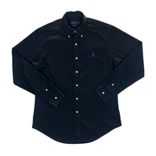 Load image into Gallery viewer, POLO RALPH LAUREN &quot;Custom Fit&quot; Classic Black Long Sleeve Button-Up Shirt
