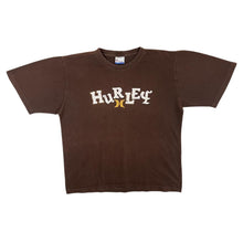 Load image into Gallery viewer, Early 00&#39;s Hurley Skater Surfer Logo Spellout Graphic Brown Short Sleeve T-Shirt
