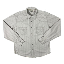 Load image into Gallery viewer, Vintage Arizona Jeans Co. Beige Patterned Striped Western Cotton Popper Long Sleeve Shirt
