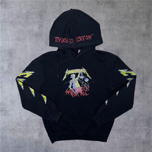 Load image into Gallery viewer, H&amp;M x Metallica "And Justice For All" Thrash Heavy Metal Music Band Black Hoodie
