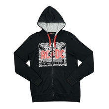 Load image into Gallery viewer, AC/DC &quot;Black Ice&quot; Graphic Spellout Classic Hard Rock Band Zip Hoodie
