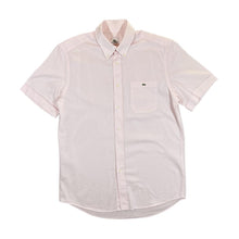 Load image into Gallery viewer, Vintage LACOSTE Classic Embroidered Mini Logo Baby Pink Short Sleeve Button-Up Shirt
