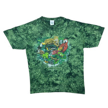 Load image into Gallery viewer, Vintage Rainforest Cafe "Orlando, FL" Souvenir Green Tie Dye Cotton T-Shirt
