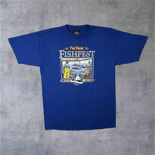Load image into Gallery viewer, Vintage Northbound "Port Dover Fishfest" Canada Souvenir Graphic Blue Cotton T-Shirt
