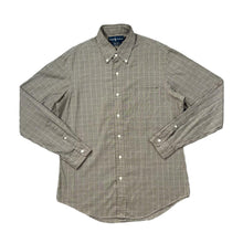 Load image into Gallery viewer, Vintage RALPH LAUREN &quot;Fine Two-Ply 100&#39;s&quot; Custom Fit Check Long Sleeve Button-Up Shirt
