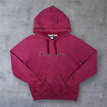 Load image into Gallery viewer, Champion American Classics Embroidered Big Spellout Red Pullover Hoodie
