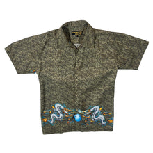 Load image into Gallery viewer, Early 00&#39;s Surfing Kids Gothic Y2K Dragon Graphic Short Sleeve Polyester Shirt
