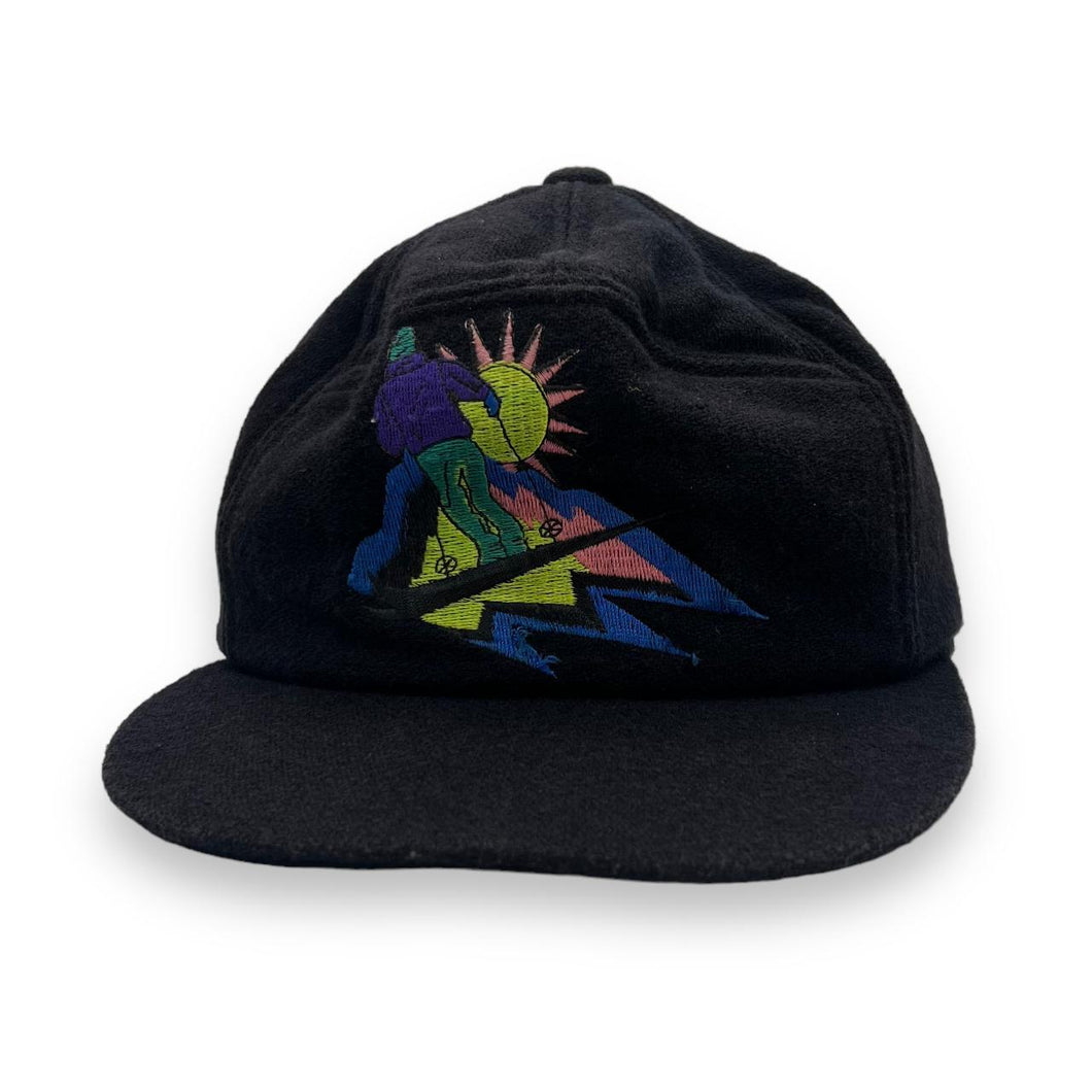 Vintage 90's ABSOLUT ZERO Thinsulate Embroidered Skiing Wool Trapper Baseball Cap