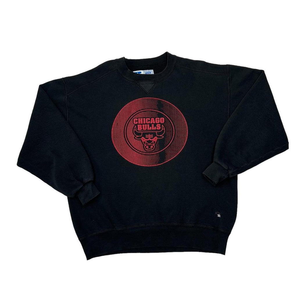 Vintage Russell Athletic NBA CHICAGO BULLS Made In USA Graphic Crewneck Sweatshirt