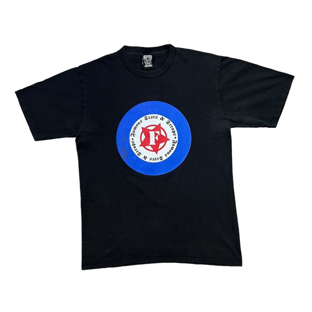 FAMOUS STARS & STRAPS Bullseye Logo Skater Graphic T-Shirt