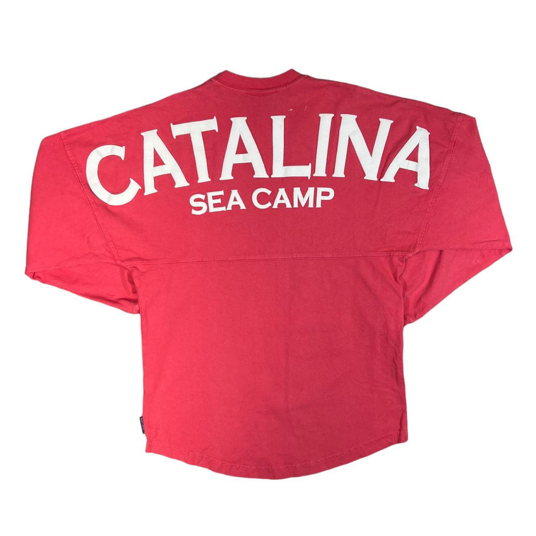 Spirit Jersey CATALINA SEA CAMP Souvenir Spellout Graphic Sweatshirt