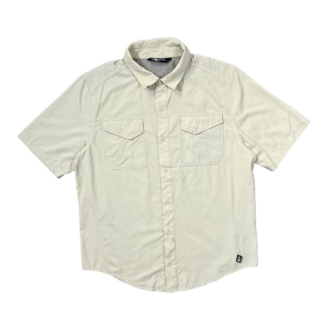 THE NORTH FACE TNF Classic Cream Nylon Safari Short Sleeve Shirt